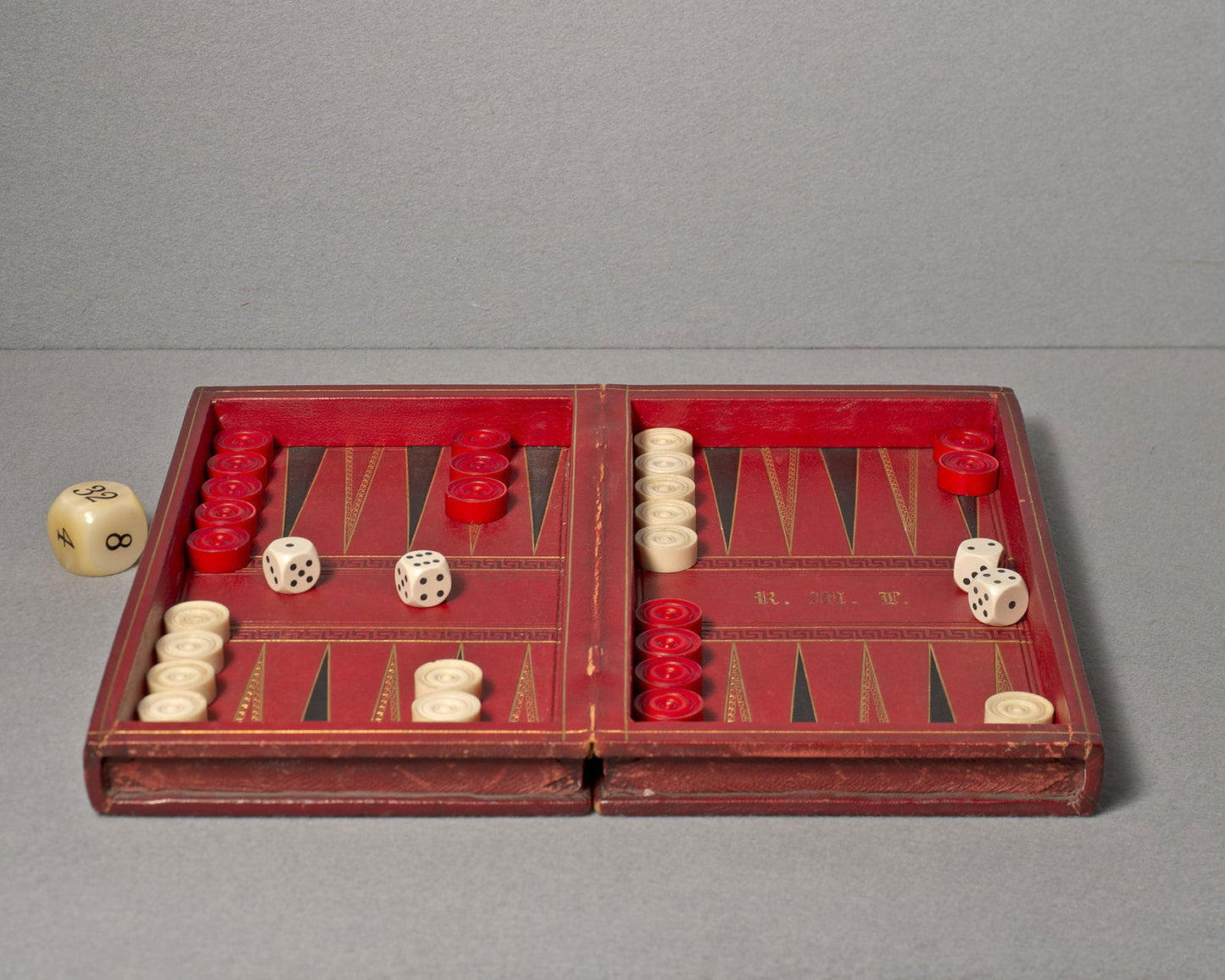 A Fine English Leather Games Set, circa 1880 - Luke Honey | Antiques, Chess, Backgammon & Games