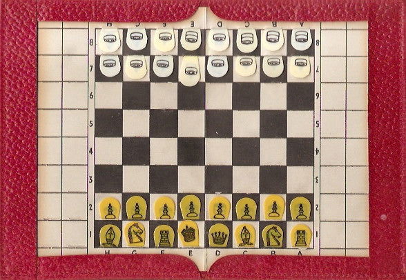 A Pocket Draughts & Chess Set, circa 1950 - Luke Honey | Antiques, Chess, Backgammon & Games