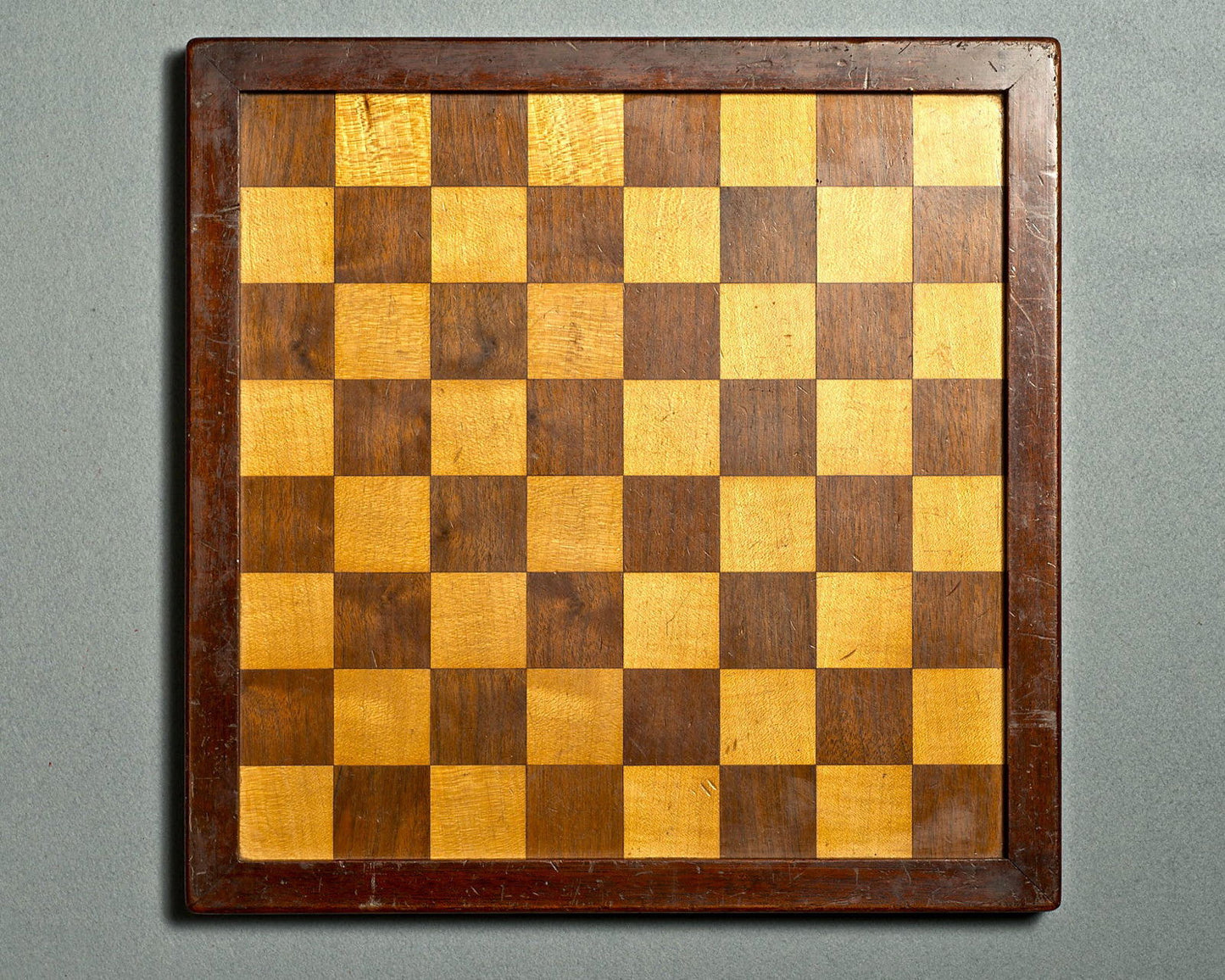 An English Mahogany Chess Board, circa 1900 - Luke Honey | Antiques, Chess, Backgammon & Games