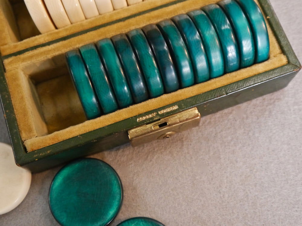 Asprey Backgammon Counters, circa 1930 - Luke Honey | Antiques, Chess, Backgammon & Games