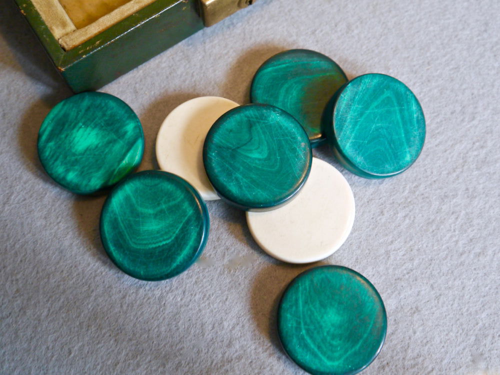 Asprey Backgammon Counters, circa 1930 - Luke Honey | Antiques, Chess, Backgammon & Games