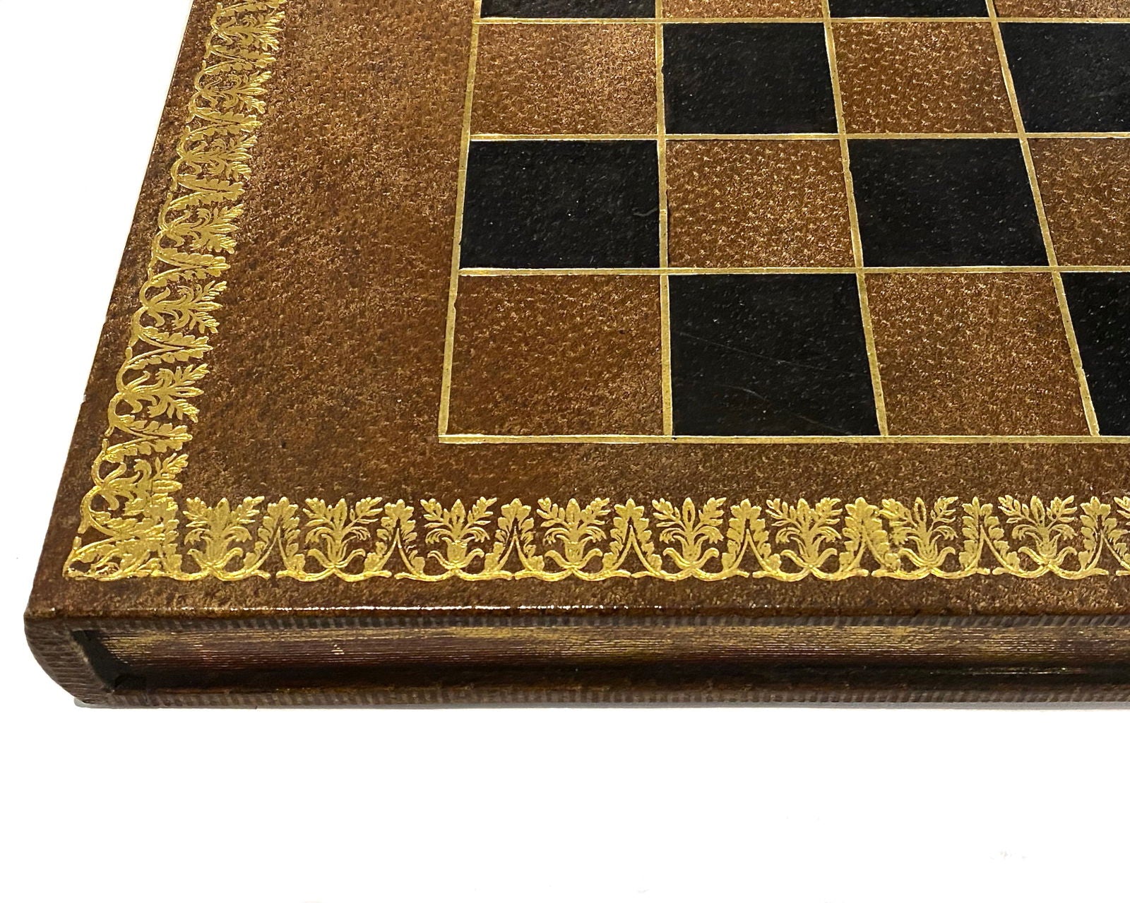 Fine Leather Chess Board/Book, circa 1920 - Luke Honey | Antiques, Chess, Backgammon & Games