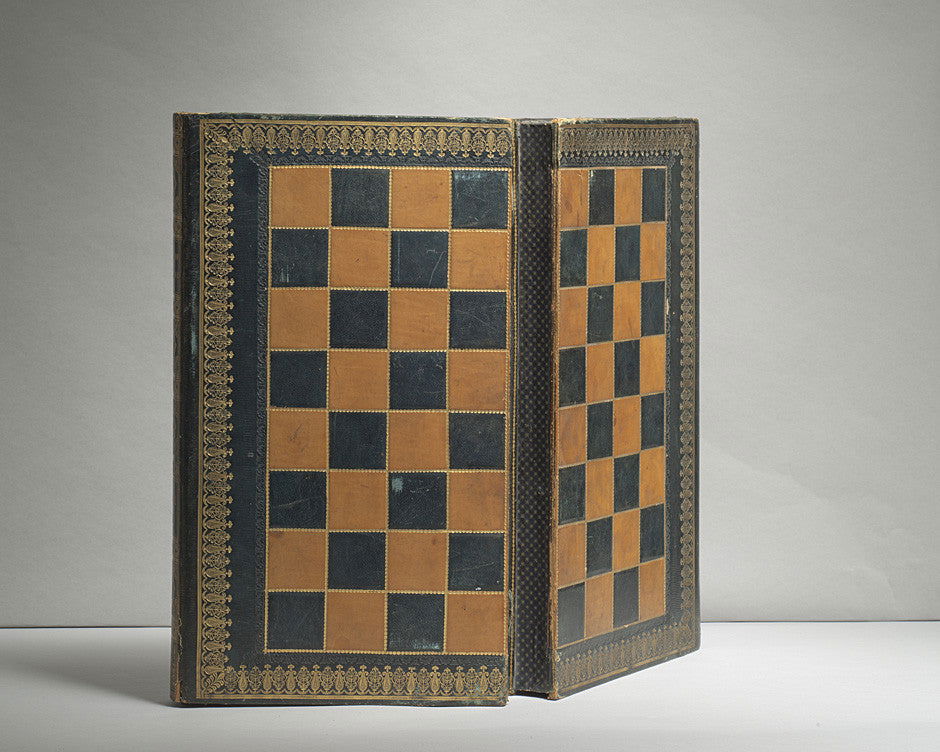 A Victorian Leather Games Board/Box - Luke Honey | Antiques, Chess, Backgammon & Games