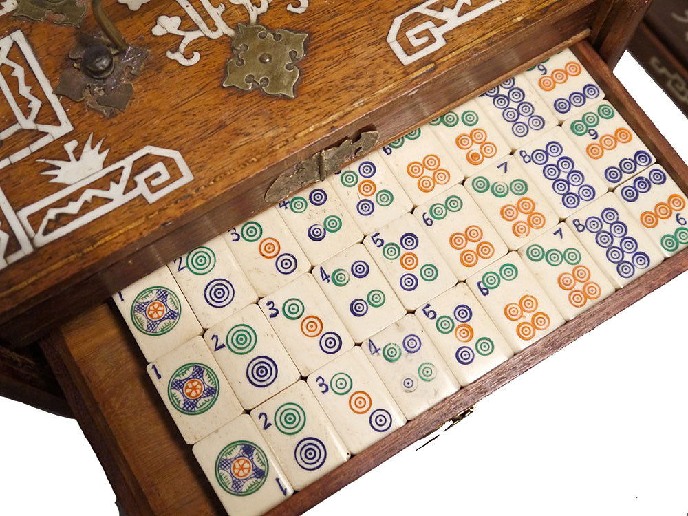 Chinese Export Mahjong Set, Shanghai, 1920s - Luke Honey | Antiques, Chess, Backgammon & Games