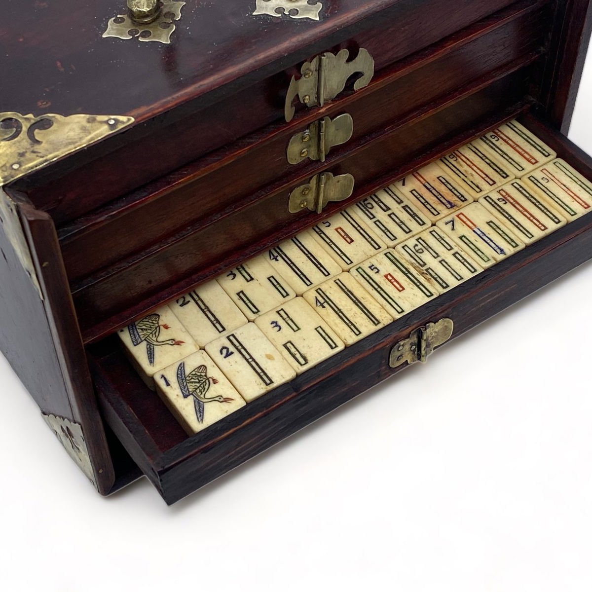 Chinese Shanghai Mahjong Set, 1920s - Luke Honey | Antiques, Chess, Backgammon & Games