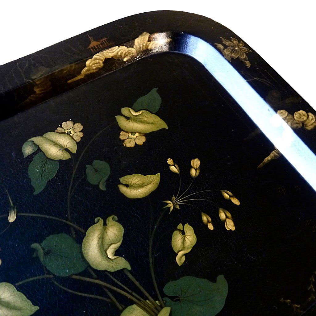 Chinoiserie Papier-Mâché Tray, circa 1840 - Luke Honey | Antiques, Chess, Backgammon & Games