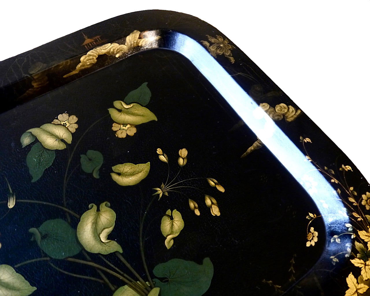 Chinoiserie Papier-Mâché Tray, circa 1840 - Luke Honey | Antiques, Chess, Backgammon & Games