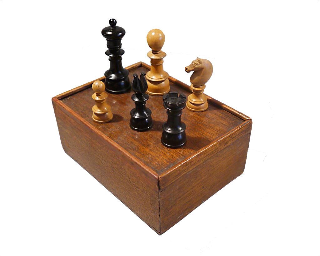 “Edinburgh Upright” Chess Set, circa 1860 - Luke Honey | Antiques, Chess, Backgammon & Games