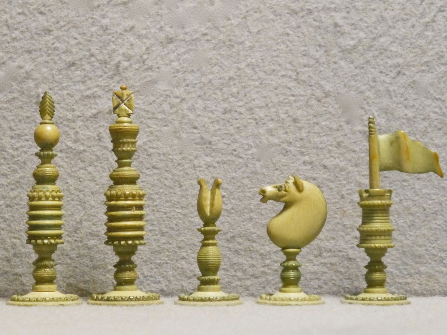 English Ivory Chess Set, 19th century - Luke Honey | Antiques, Chess, Backgammon & Games