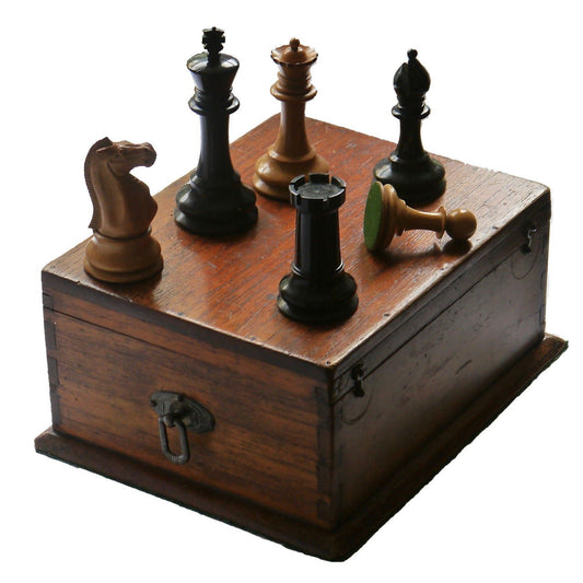 Fine Antique Staunton Chess Set, Large Size - Luke Honey | Antiques, Chess, Backgammon & Games