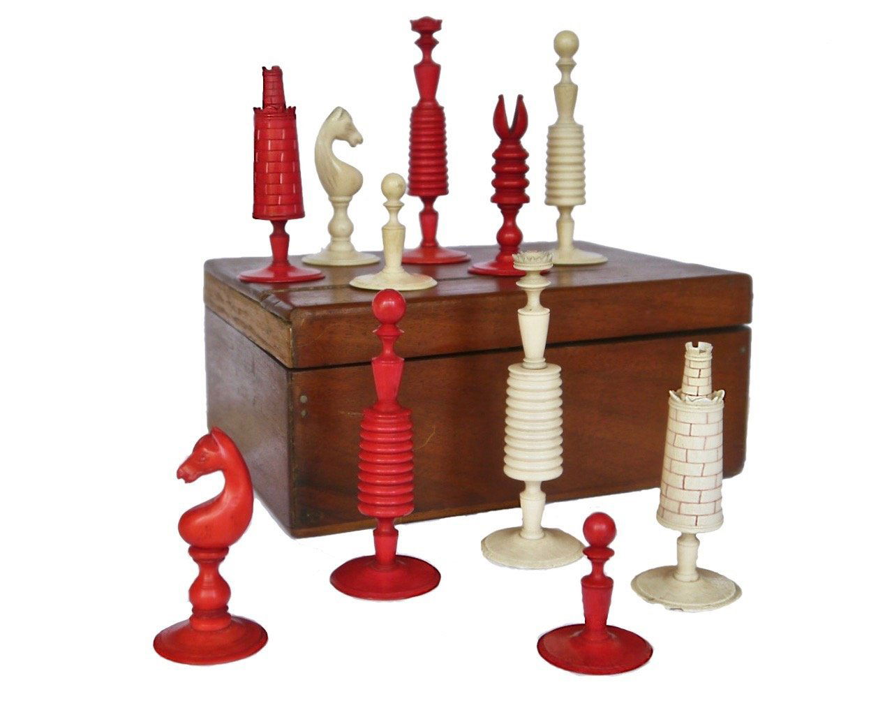 Good “Washington” Chess Set, circa 1780 - Luke Honey | Antiques, Chess, Backgammon & Games