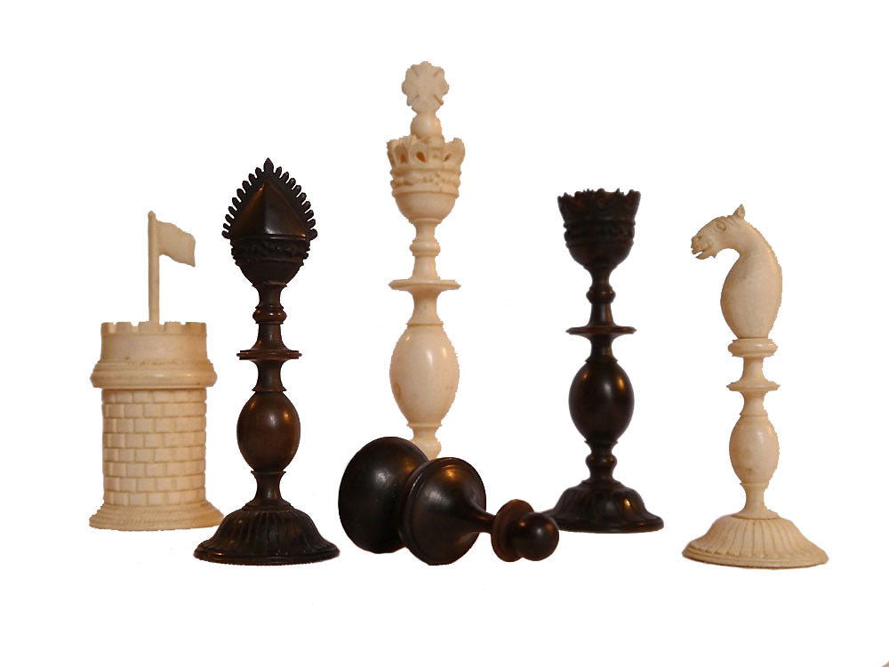 Indian Vizagapatam Chess Set, circa 1830 - Luke Honey | Antiques, Chess, Backgammon & Games