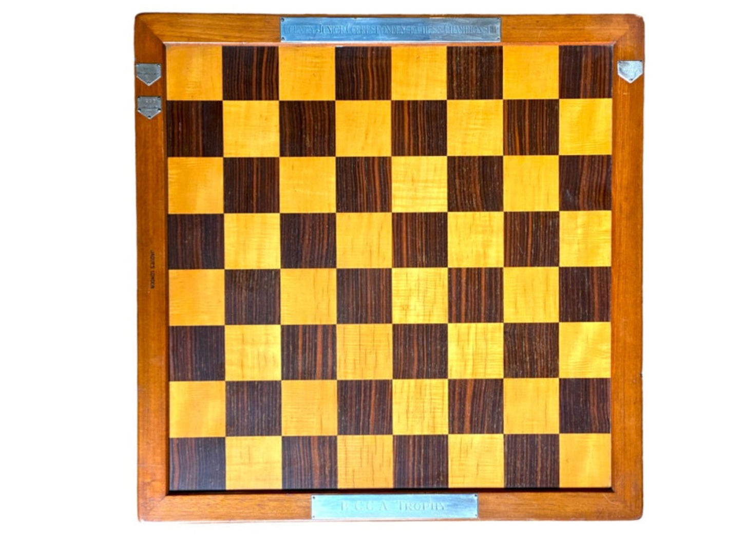 Jaques BCCA Trophy Chess Board, 1930s - Luke Honey | Antiques, Chess, Backgammon & Games