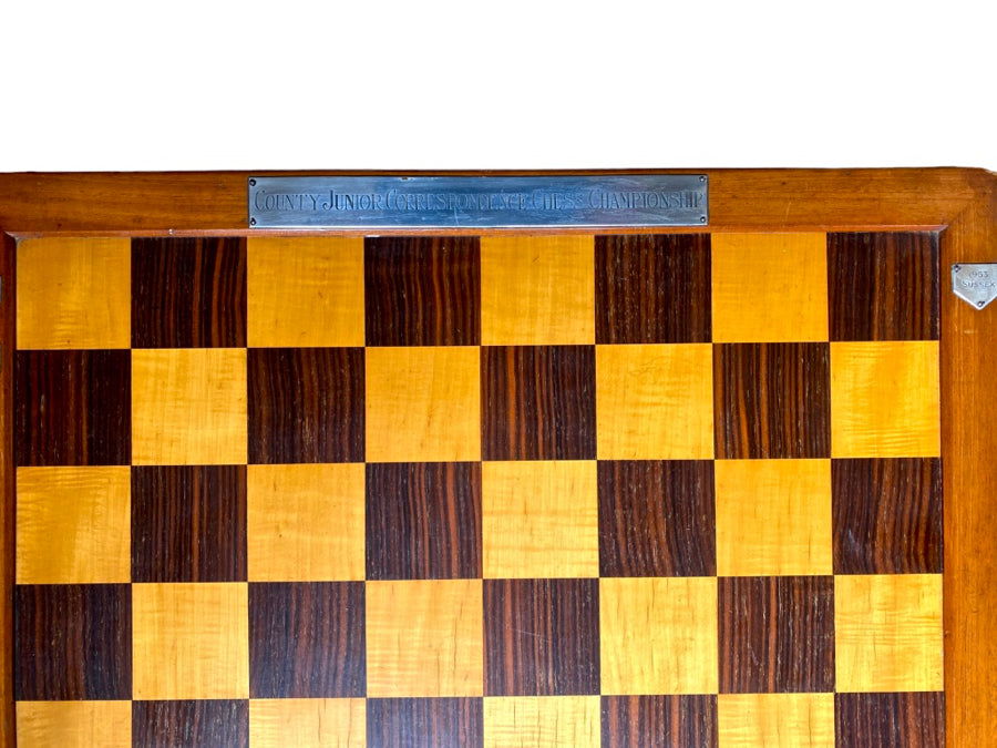 Jaques BCCA Trophy Chess Board, 1930s - Luke Honey | Antiques, Chess, Backgammon & Games