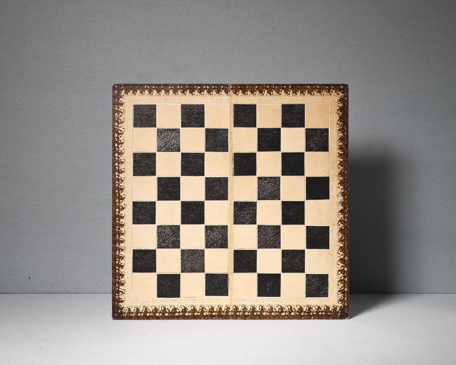 Jaques Leather Chess Board, circa 1950 - Luke Honey | Antiques, Chess, Backgammon & Games