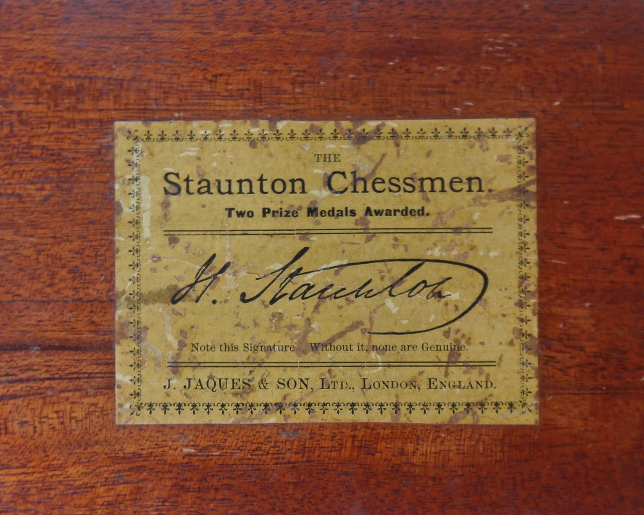 Jaques Staunton Chess Set, circa 1900 - Luke Honey | Antiques, Chess, Backgammon & Games