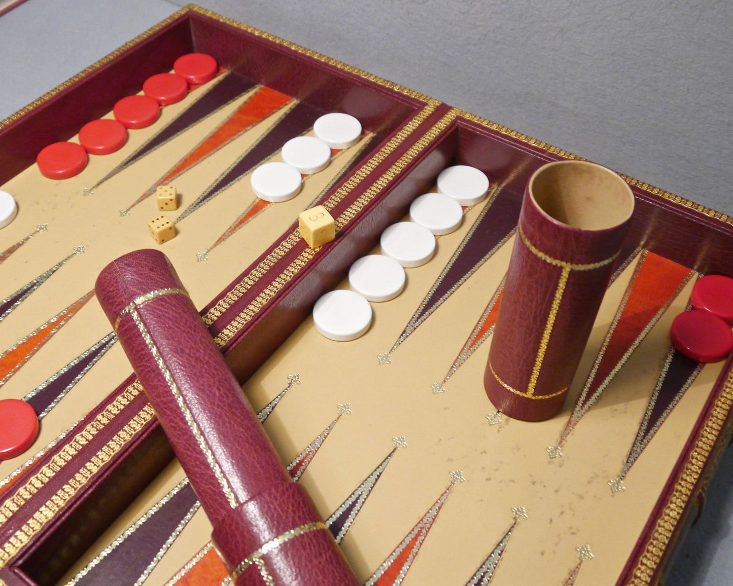 Library Chess & Backgammon Board, circa 1950 - Luke Honey | Antiques, Chess, Backgammon & Games