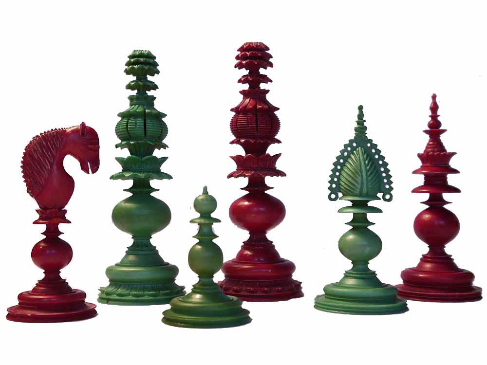 ‘Pepys’ Chess Set, Vizagapatam, 19th Century - Luke Honey | Antiques, Chess, Backgammon & Games