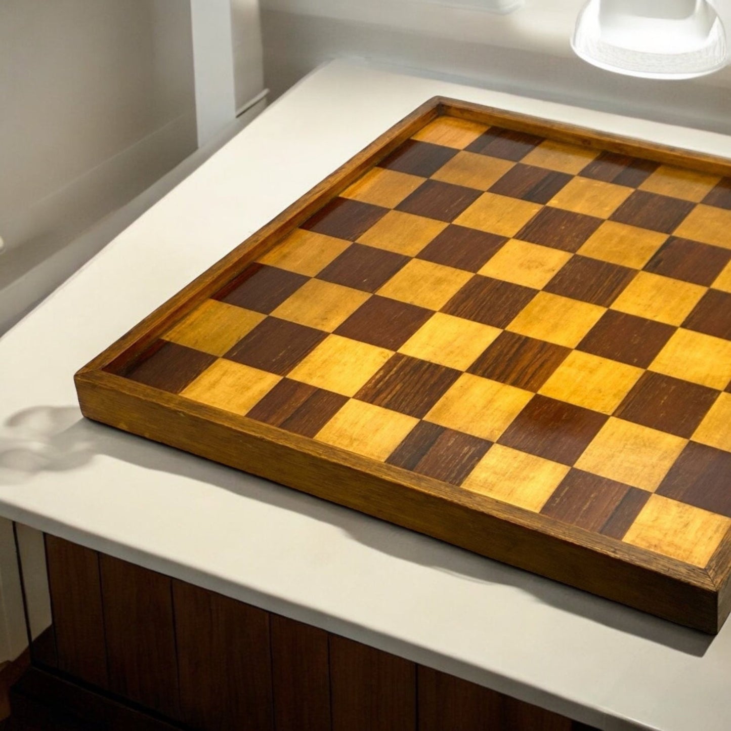 Good Antique Rosewood Chess Board, circa 1890