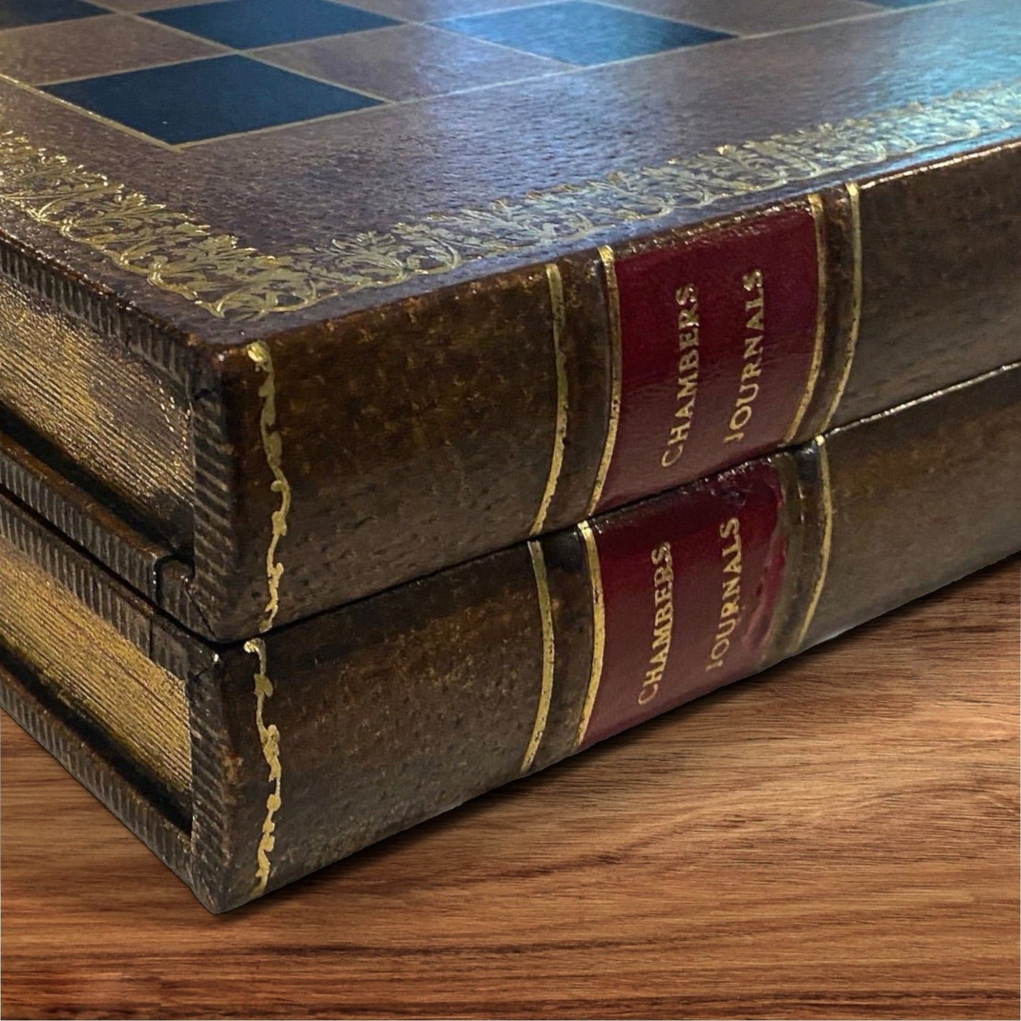 Library Chess Board/Book, circa 1920