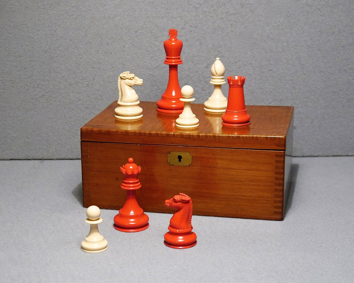 Rare British Chess Co. Ivorine Set, circa 1895 - Luke Honey | Antiques, Chess, Backgammon & Games