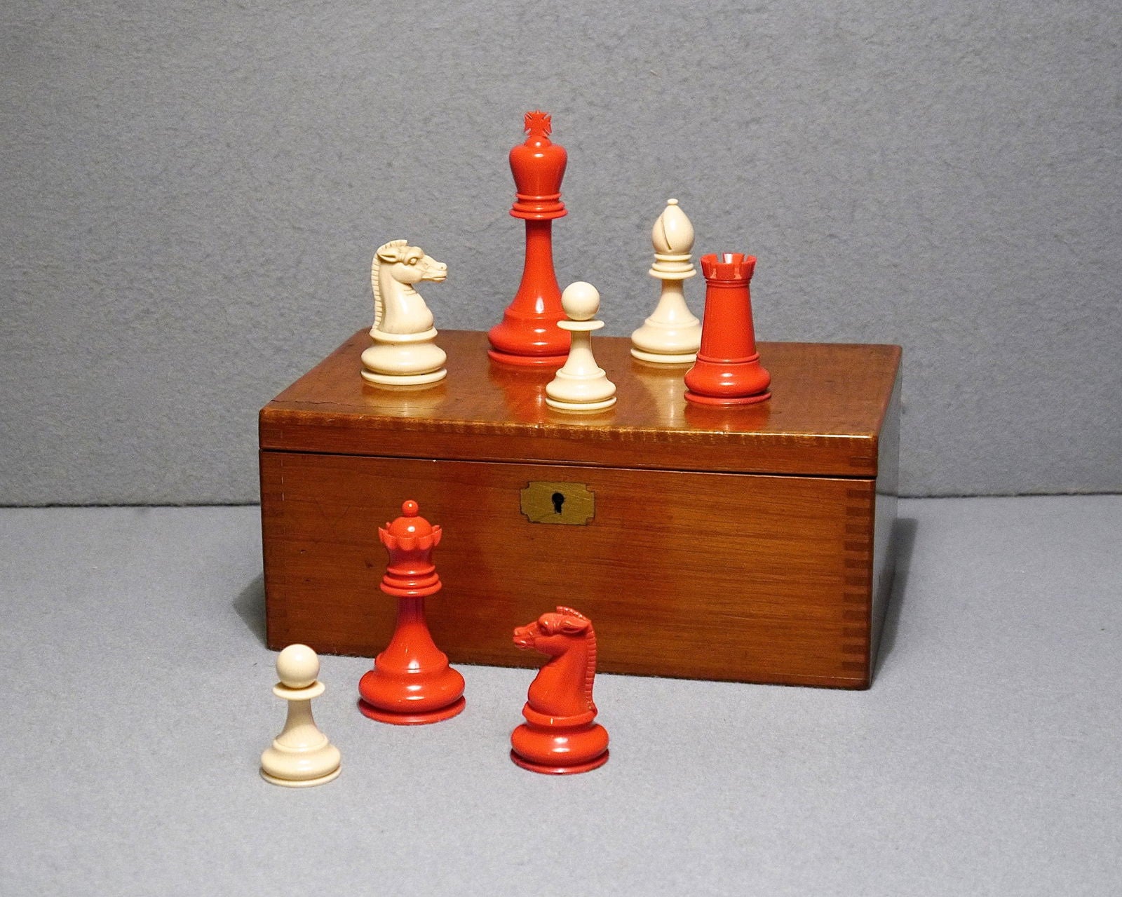 Rare British Chess Co. Ivorine Set, circa 1895 - Luke Honey | Antiques, Chess, Backgammon & Games