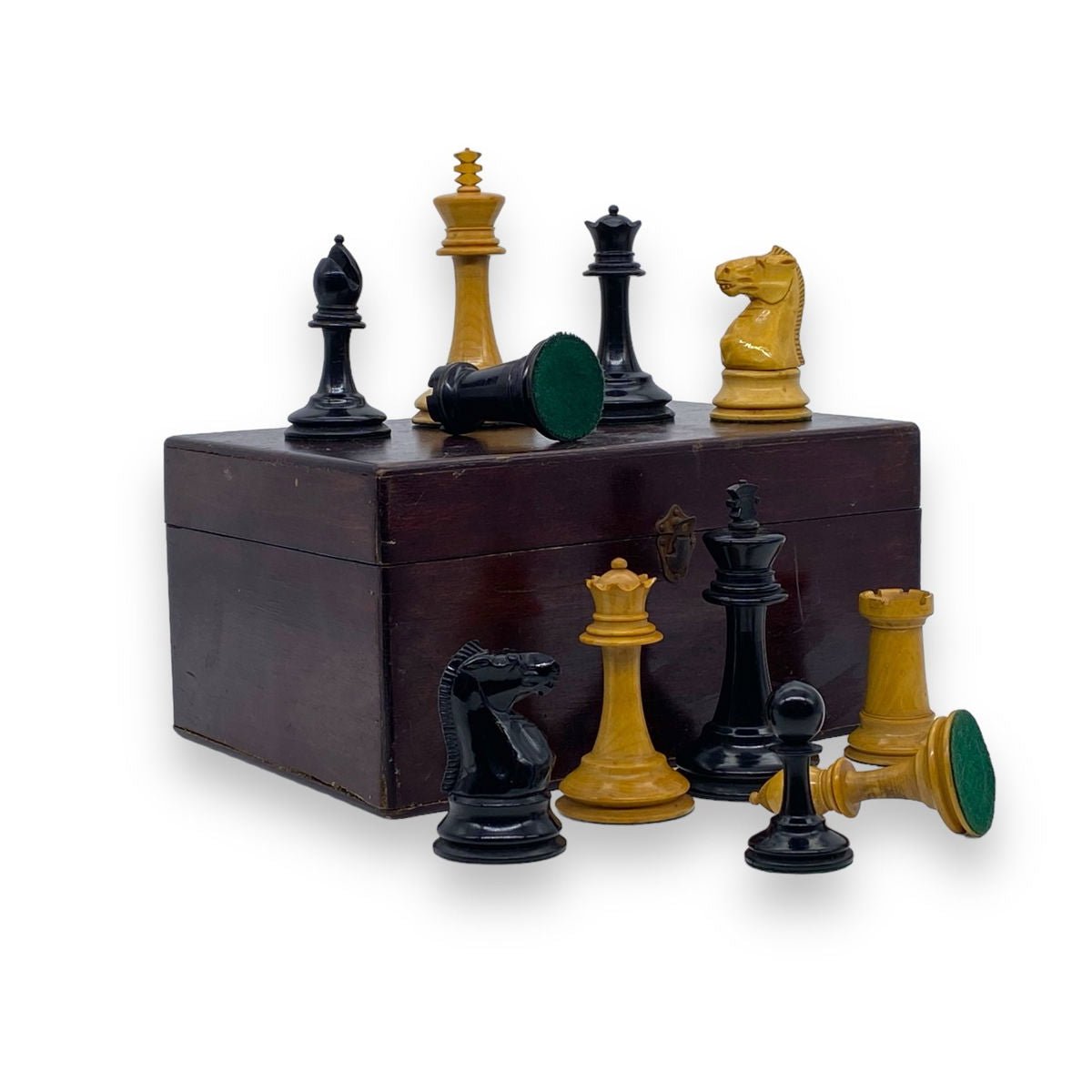 Staunton Weighted Chess Set, circa 1900 - Luke Honey | Antiques, Chess, Backgammon & Games