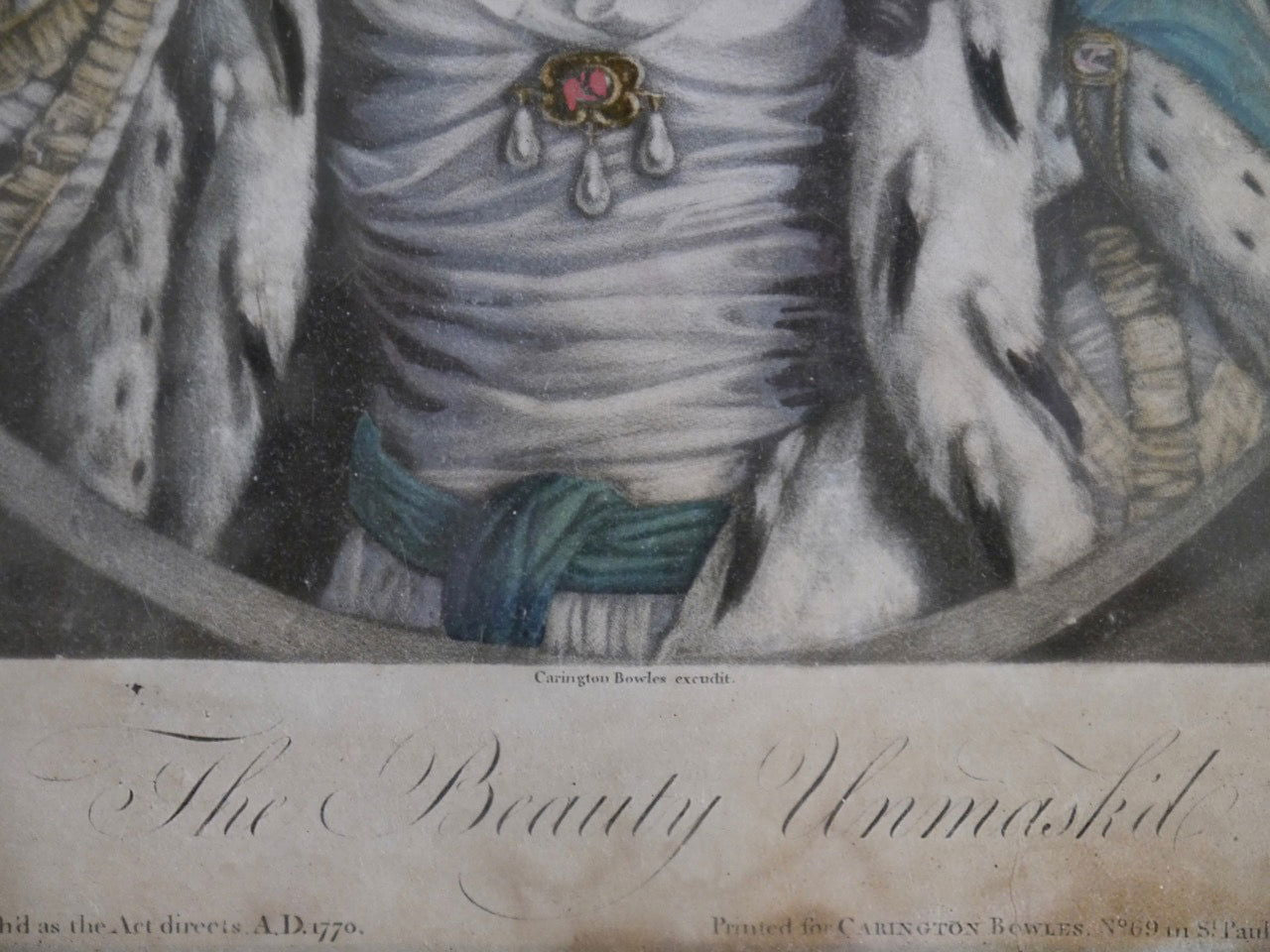 The Beauty Unmasked, Carrington Bowles, 1770 - Luke Honey | Antiques, Chess, Backgammon & Games