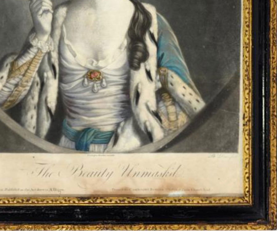 The Beauty Unmasked, Carrington Bowles, 1770 - Luke Honey | Antiques, Chess, Backgammon & Games