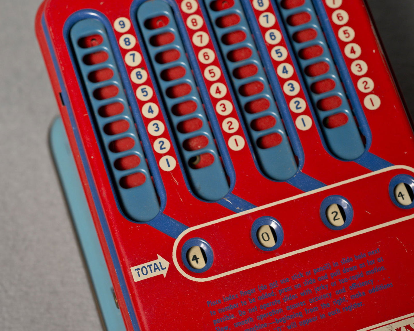 Tinplate Mechanical Adding Machine, 1940's - Luke Honey | Antiques, Chess, Backgammon & Games