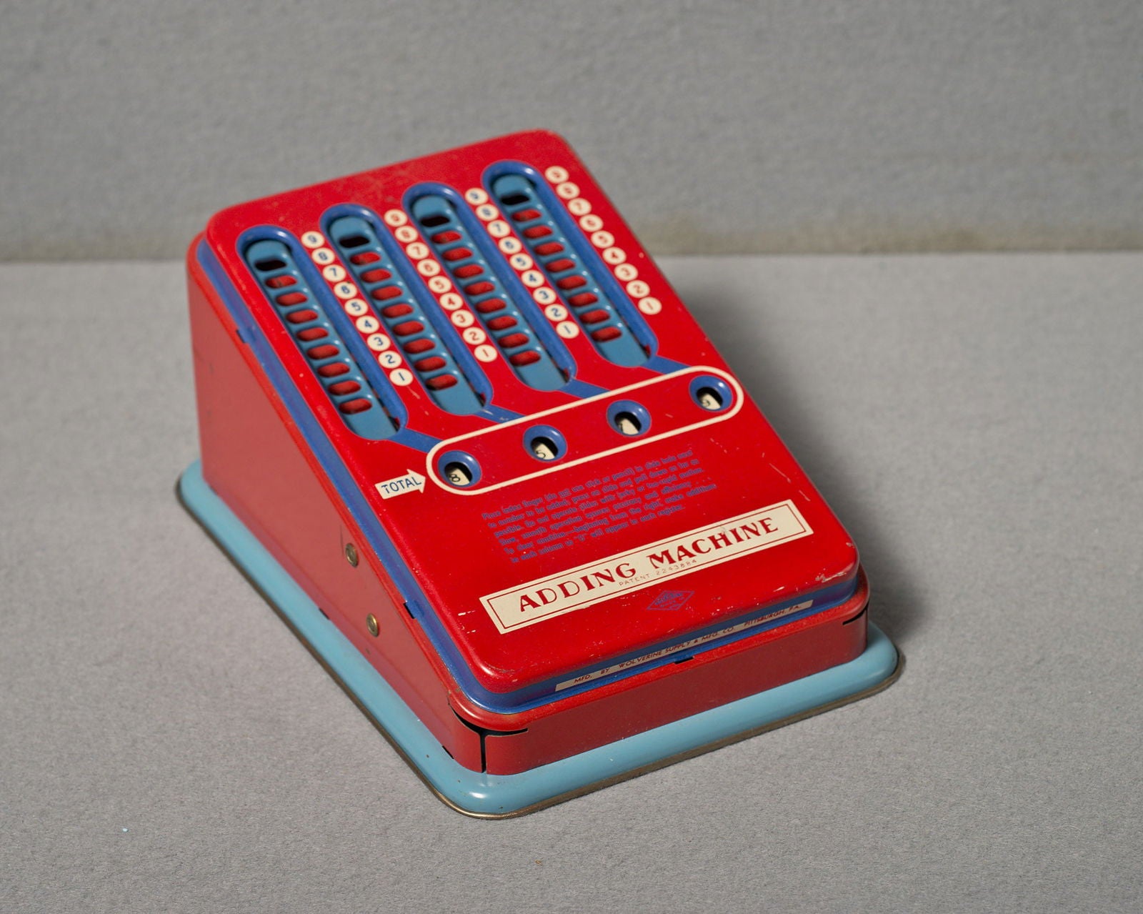 Tinplate Mechanical Adding Machine, 1940's - Luke Honey | Antiques, Chess, Backgammon & Games