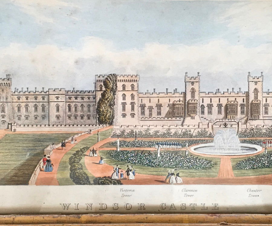 Windsor Castle Panorama, circa 1840 - Luke Honey | Antiques, Chess, Backgammon & Games